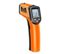 Aumotop Termómetro Infrarrojo Digital sin Contacto Termómetro Industrial para Cocina Cocina Automotriz - IR de Alta Precisión para Mantenimiento del Hogar (Naranja)