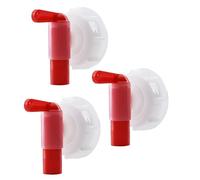 Aundhegrtt 3 X AH 23/61 Grifo de Salida para Bidón de 15-60 L Grifo de Bidón/Rojo Rosca DIN 61 Bidón