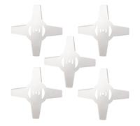 Aundhegrtt 5 Piezas Cuchilla de Metal de 150 mm para Desbrozadora Eléctrica y Cortacésped, Herramienta de Piezas de Cortacésped