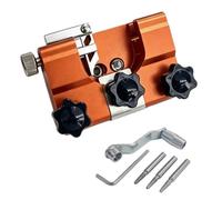 Aundhegrtt Afilador de Motosierra, Molinillo de Motosierra para Jardinería y Trabajos en Madera, Herramienta de Afilado de Cuchillas de Motosierra de Manivela, Tamaño L.
