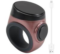 Aundhegrtt Anillo Inteligente Digital OLED para Contadores de Tiempo de Oración Musulmanes, Conexión Bluetooth, Puerto de Carga Tipo-C