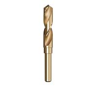 Aundhegrtt Broca Helicoidal HSS de 18 mm para Metal, con Vástago Reducido de 10 mm para Metal, Acero Inoxidable y Hierro (1 Unidad)