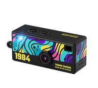 Aundhegrtt Cámara de Pulgar con Pantalla Abatible de 0,96 Pulgadas, Mini Cámara Digital Retro CCD 1080P, Videocámara Muy Pequeña, Grabadora de Vídeo A