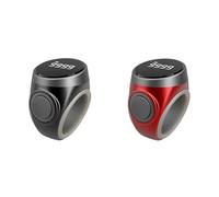 Aundhegrtt Contador Tipo Anillo S9, Pantalla de Batería Inteligente, Contador Tipo C, Resistente Al Agua, Tipo Botón, Contador Digital Electrónico, 2 Unidades
