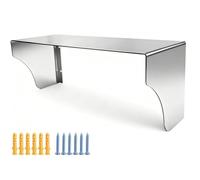 Aundhegrtt Cubierta para de Corriente de Acero Inoxidable de 24,5 X 12 X 12 Cm. Cubierta para de Corriente Exterior, Timbre, Protección la Intemperie, Cubierta Metálica.