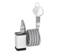 Aundhegrtt Ducha Eléctrica Ducha de Camping Ducha Exterior Bomba de Ducha Eléctrica Recargable Portátil con Pantalla LED