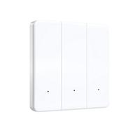 Aundhegrtt Interruptor de Botón Pulsador WiFi Tuya Mejorado, Interruptor de Pared, Enchufe EU.