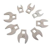 Aundhegrtt Juego de 8 Piezas de Llave de Boca en Forma de Pie de 3/8 Pulgadas, de 10 A 19 Mm, Métrica, para Herramienta de Llave de Torsión de Trinquete.