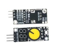Aundhegrtt Módulo Controlador de Velocidad PWM de 2PCS DC 3-24V con Pantalla LED de Porcentaje de Velocidad en Tiempo Real y Interruptor de/Detención Integrado PWM