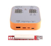 Aundhegrtt Probador de Banco de Energía Compartido de Carga Tester Type-C con Placa de Resistencia USB de 30W 8Ω.