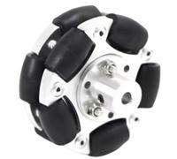 Aundhegrtt Robot de Rueda Inteligente Omni Wheel de 60 mm con Acoplamiento de Aleación de Aluminio, Piezas de Bricolaje de 3 Mm