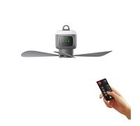 Aundhegrtt Ventilador de Techo para Camping de 12000mAh, Ventilador Portátil para Exterior, Circulador de Aire, Ventilador de Enfriamiento para Camping con Alta Capacidad.
