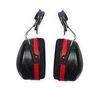 AUNMAS Orejeras de Montaje para Casco, Casco de Nailon ABS, Orejeras Acoplables, 23 DB NRR, 28 DB SNR, Esponja Acolchada, Ajuste para Trabajos de Construcción, Adultos que Duermen