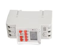 AUNMAS Temporizador Digital, Interruptor de Tiempo Programable ABS con Pantalla LCD, 1 Segundo A 168 Horas, 20 Ciclos de Encendido y Apagado, 30 A CA 220 240 V para Electrodomésticos, Iluminación,