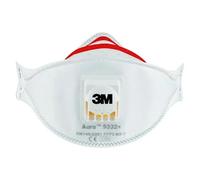 Aura Mascarilla de protección respiratoria 9332 (Clase de filtro: FFP3, 2 ud.)