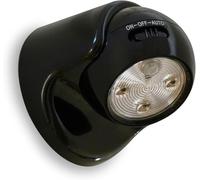 Auraglow con pilas del movimiento activado Sensor PIR inalámbrico extraíble Luz de seguridad LED - Negro