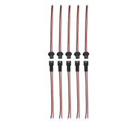 Auratrove Conector LED para iluminación, cable de bloque de terminales SM de 2 pines, conexión rápida para tiras LED, barras de luz, helicóptero