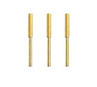 Auratrove Kit de afilador de motosierra, piedras de molienda recubiertas de vástago de 3 mm, 4,0/4,8/5,5 mm para cadena de sierra eléctrica, pulido de metal, madera