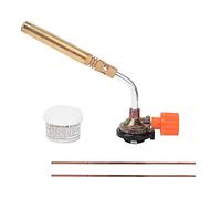 Aurikall Antorcha de Llama Ajustable portátil para Cables eléctricos y de comunicación - Pistola de soldar con soplete de Gas con Encendido Manual y 2 Piezas de fundente de Varilla de