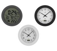 AURIOL® Reloj de baño radio controlado, con 4 ventosas traseras.