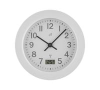 AURIOL® Reloj de baño radio controlado, con 4 ventosas traseras. (blanco)