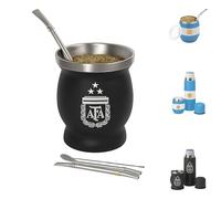 Aurum® Mate Argentino, Yerba Mate, Vajillas Completas Modernas, Te Matcha Kit, Bombilla, Yerba Argentina, Taza Calabaza, Termo Mate (D10S)