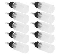 Ausla 10 Botellas de Aerógrafo, Juego de Soportes de Pintura PP, Recipientes Transparentes de 30 Ml con Tapa de Ventilación para Pistolas Pulverizadoras de Sifón de Doble Acción, para Artistas,