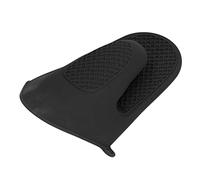 Ausla 2 Manoplas de Guantes de Horno, Manoplas de Silicona Gruesas para Cocina, Guantes de Cocina Duraderos y Antideslizantes, Protegen Las Manos de Objetos Calientes (Black)