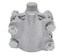 Ausla Abrazadera de Manguera de 4 Pernos, Abrazadera de Sujeción de Tubería de Acero Inoxidable para Mangueras de 60-72 Mm, Diseño de 4 Pernos, Ajuste a Prueba de Calor para Tuberías Industriales, Uso
