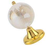 Ausla Bola de Cristal con Forma de Globo de Cristal óptico, Esfera Terrestre de 2,56 Pulgadas con Soporte, Mapa del Mundo Detallado, Grabado, Refracción de Luz para Escritorio, Oficina, Decoración