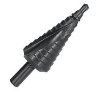 Ausla Broca Escalonada, Broca Escalonada 4241 HSS, Punta Dividida Recubierta de Nitruro de 6-30 Mm, Cabezal de Perforación Rápido de Desbarbado Automático para Metal Fino, Madera, PVC y Aluminio