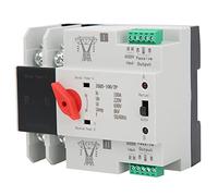 Ausla Conmutador Automático de Transferencia 100A 2P, Doble Alimentación | Contactos de Aleación de Plata, Carcasa Ignífuga, Salida de Señal Incorporada, Montaje en Riel DIN Compacto, Fuente de