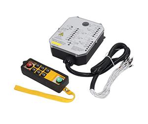 Ausla Control Remoto de Grúa Industrial de una Sola Manija, Juego de Receptor de Controlador de Polipasto Eléctrico ABS con Indicador de Encendido LED, Cableado de Cobre para Grúas Transportadoras