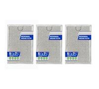 Ausla Filtro de Grasa para Microondas de Aluminio, Malla Fina Resistente Al Calor, Paquete de 3, for Cocina y Horno con Cierre Seguro para Instalación Fácil (7,64x5,12 pulgadas apto para 530446410)