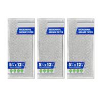 Ausla Filtro de Grasa para Microondas de Aluminio, Malla Fina Resistente Al Calor, Paquete de 3, for Cocina y Horno con Cierre Seguro para Instalación Fácil (Apta para W10208631A)