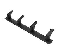 Ausla Ganchos de de Aluminio Simple Space, Perchero Montado en la Pared, Aleación de Aluminio Recubierta de Pintura, Ganchos Negros Mate Engrosados, Almacenamiento Resistente a la Oxidación para