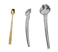 Ausla Juego de Cucharas Decorativas, Cucharas de Dibujo de Cocina de Chef de Acero Inoxidable, 3 Piezas para Salsa de Postre, Chocolate, café y Decoración de Platos para Panaderos Caseros y Cocina