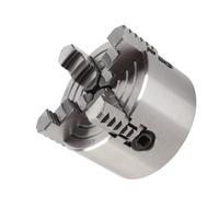 Ausla Mandril de Torno Independiente de 4 Mordazas, K72-80 de 3 Pulgadas, Mordazas Reversibles Ajustables, Diámetro de 80mm para Mecanizado de Metales