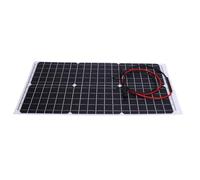 Ausla Panel Solar de 30 W, Panel de Silicio Monocristalino Semiflexible, Circuito Abierto de 18 V, 20 V, IP65, Ligero, Portátil, para Acampar, RV, Invernadero, Cobertizo, Casa para Mascotas
