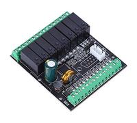 Ausla PLC Tablero de Control Industrial Controlador Lógico Programable Salida de relé 12 Entradas 8 Salidas DC24V AC220V Plástico de Ingeniería para Técnicos y Paneles de Control de Automatización