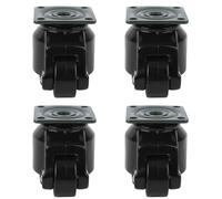 Ausla Ruedas de Ajuste de Nivel de 4 Piezas Ruedas Giratorias Niveladoras de Nylon Rueda de Rodillo Industrial de Servicio Pesado de 40 Mm Carga de 100 Kg para Mesas de Trabajo Mesas de Soldadura y