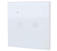 Ausla Smart WiFi Switch ABS Plus PC Control Remoto WiFi Switch 200 a 240VAC Aplicación de Doble Canal 10A y Control por Voz para Ventiladores de Iluminación del Hogar y Usuarios de Interruptores de