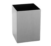 Ausla Soporte para Bolígrafo, Vaso Cuadrado de Acero Inoxidable para Escritorio, Oficina, Estudio, Organización, 2,8x2,8x3,7 Pulgadas