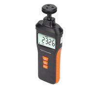 Ausla Tacómetro Fotoeléctrico, Tacómetro Estroboscopio Digital ABS con Retroiluminación LCD, Uso Dual sin Contacto y con Contacto, 9 a 99999 RPM, para Uso Marino Industrial Automotriz