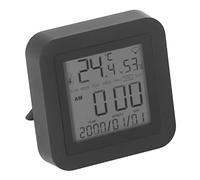 Ausla Termómetro Higrómetro WIFI ABS Medidor de Humedad de Temperatura Inteligente DC5V con Control Remoto por Infrarrojos Pantalla en Tiempo Real 77 °F Enlace Automático para Usuarios de Dormitorio