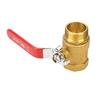 Ausla Válvula de Bola de Tubería de Latón, Conector de Manguera de Rosca Macho y Hembra DN25 Junta de Compresión de 1 Pulgada, Accesorio de Cierre de Agua para Conector de Grifo de Plástico de