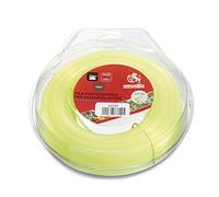 AUSONIA - 83735 Bobina Hilo para cortabordes cortacespedes y desbrozadora Estrellado Hexagonal Amarillo 4,0 mm x 32 m