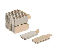 Auto Adhesivo N42 Magnet de Neodimio Para Artes, Manualidades, Fabricación de Modelos, Bricolaje, Pasatiempos, Oficina Y Hogar - 10mm x 5mm x 1mm de Espesor - 0.6kg - Sur - Paquete de 20