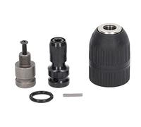Auto Apriete Taladro Chuck Auto Bloqueo Llave de impacto eléctrica sin llave Taladro Chuck con 1/2in 20UNF Rosca para llave de impacto ABS Acero de alto carbono 2 13mm Rango de