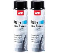 AUTO-PLAST PRODUKT Pintura Acrilica en Spray Negro Brillante | Pintura Spray para Metal, Madera, Plástico, Coche | Barniz Acrilico en Aerosol | Negro Brillante | 500 ml (Paquete de 2)